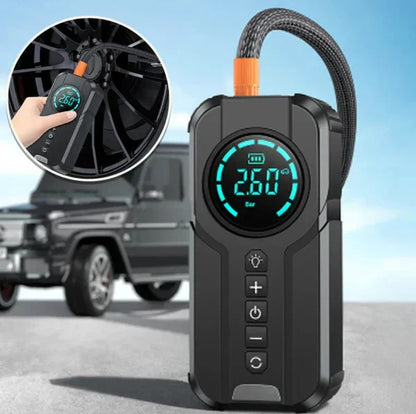 Jump Starter With Air Pump هيكساليفينغ™ جهاز تشغيل البطارية مع منفاخ هواء